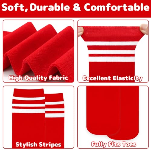 Image of Olreco 1 Pack Toddler Kids Youth Soccer Socks Girls Boys Baseball Socks Youth Knee High Softball Football Accessories Cotton