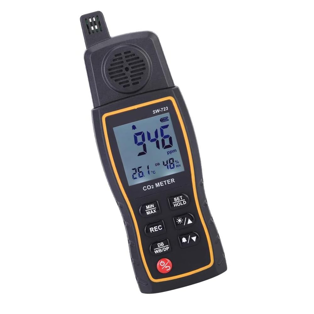 Detector De Gas Preciso, Analizador Portátil Multifuncional De Alta Sensibilidad con Alarma Dual Y Detector De Gas De Bajo Consumo, Ideal para Oficinas, Empresa