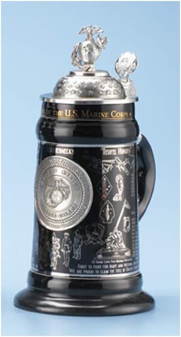 0.75 Liter US Marine Corps Ceramic Beer Stein by Oktoberfest Haus