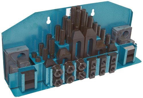 Image of TE-CO 20403 Machinist Clamp Kit, 11 /16 inch Table T-Slot x 1 /2-13 inch Stud, 52 Pieces
