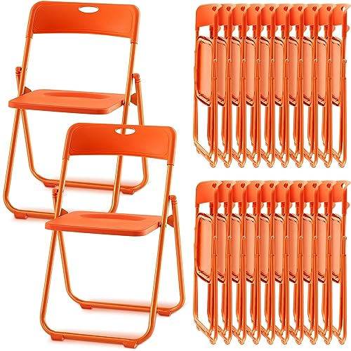 Sintuff - 12 sillas plegables de plástico, sillas plegables...