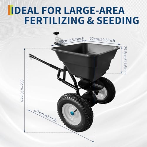 Garvee Tow Behind 90LBS Spreader