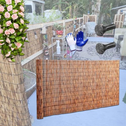 Balkon Sichtschutz Schilfrohrmatte 30cm-180cm hoch bambuszaun sichtschutz...