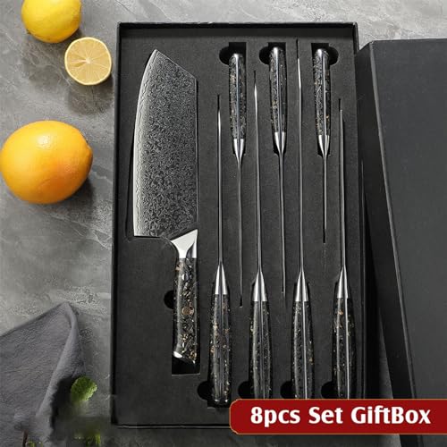 Set Cuchillos Cocina 8 Piezas Acero Inox Base miniatura 7