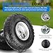 (2 Pack) RRQ 10 Inch Pneumatic Wheel 4.10/3.50-4 Tire, 10