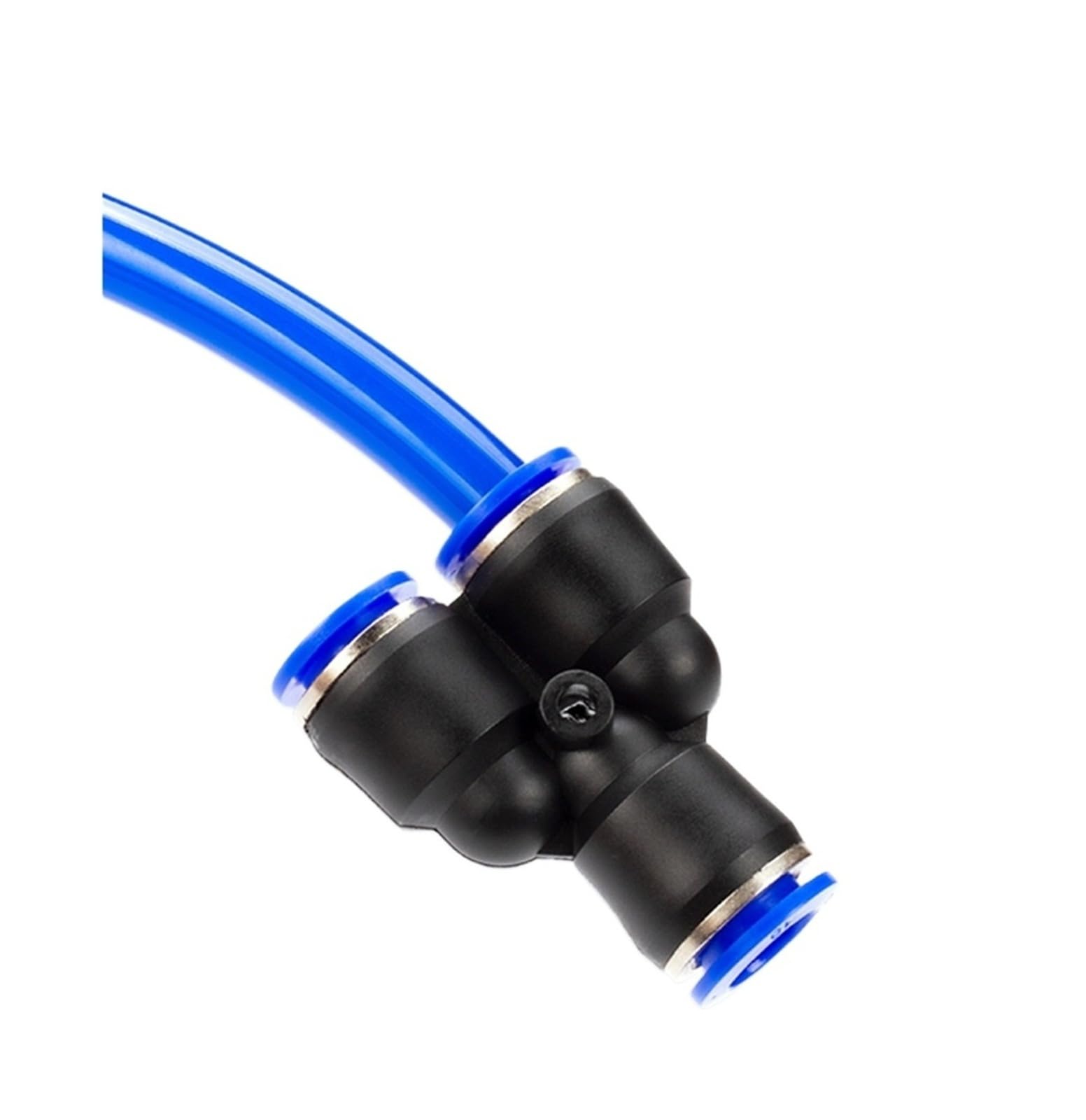 Lkvga Py-4Mm Pack Lots Pneumatic Fittings Air Fitting 3-Way For Tube Quick Push In