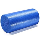 Yes4All Premium USA Medium Density Round PE Foam Roller for Physical Therapy - 12inch (Blue) MVCV