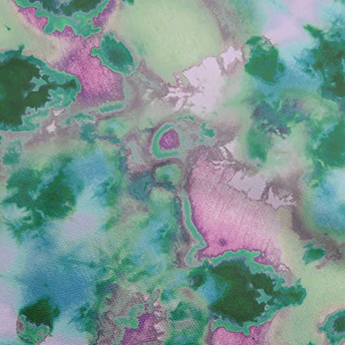 oneOone Rayon Light Green Fabric Asian Tie & Dye DIY Clothing Quilting Fabric Print Fabric By Yard 56 Inch Wide