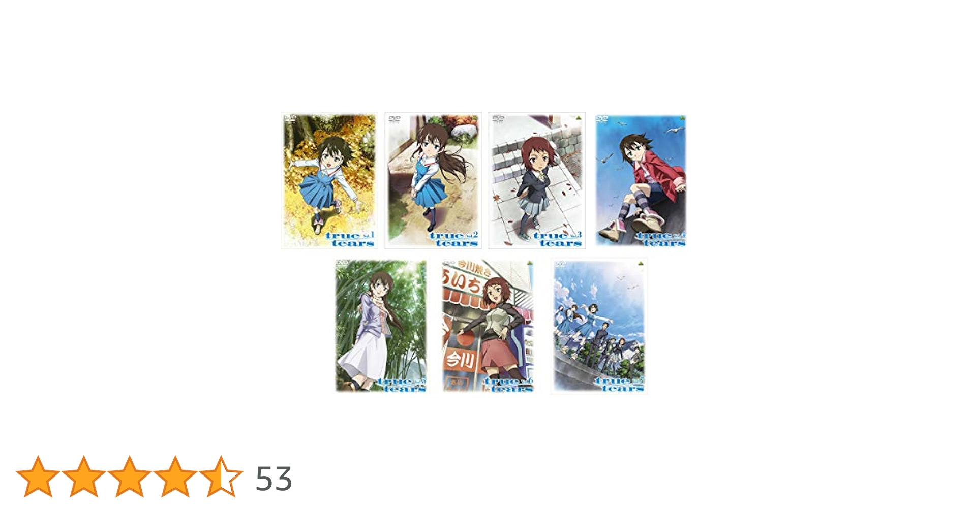 新品 true tears DVD 全7巻 Amazon.co.jp: true tears トゥルーティアーズ 全7巻セット