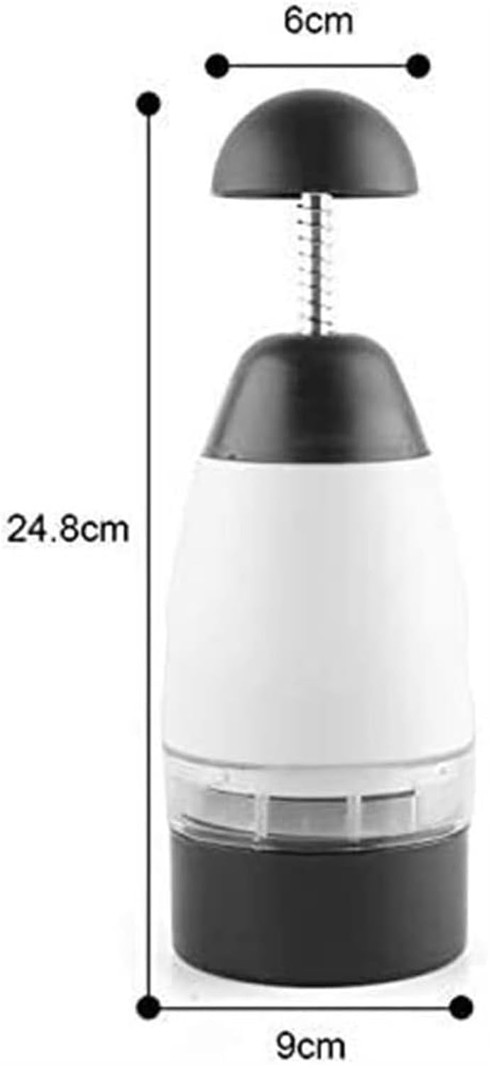 Knoblauchpresse Multifunktional, Manueller Obst Gemüse Zerkleinerer Knoblauch Hackmesser Presse Küchenhelfer Sauber Ohne Spritzer Für Knoblauch Ingwer Chilischo, a, 24,8 * 9 * 6cm