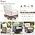 okcool Outdoor Swivel Chair Cover 2 Pack, Patio Chair Covers Waterproof Clearance, (30" W x 34" D x 38.5" H) Lawn Furniture Covers, Beige & Brown