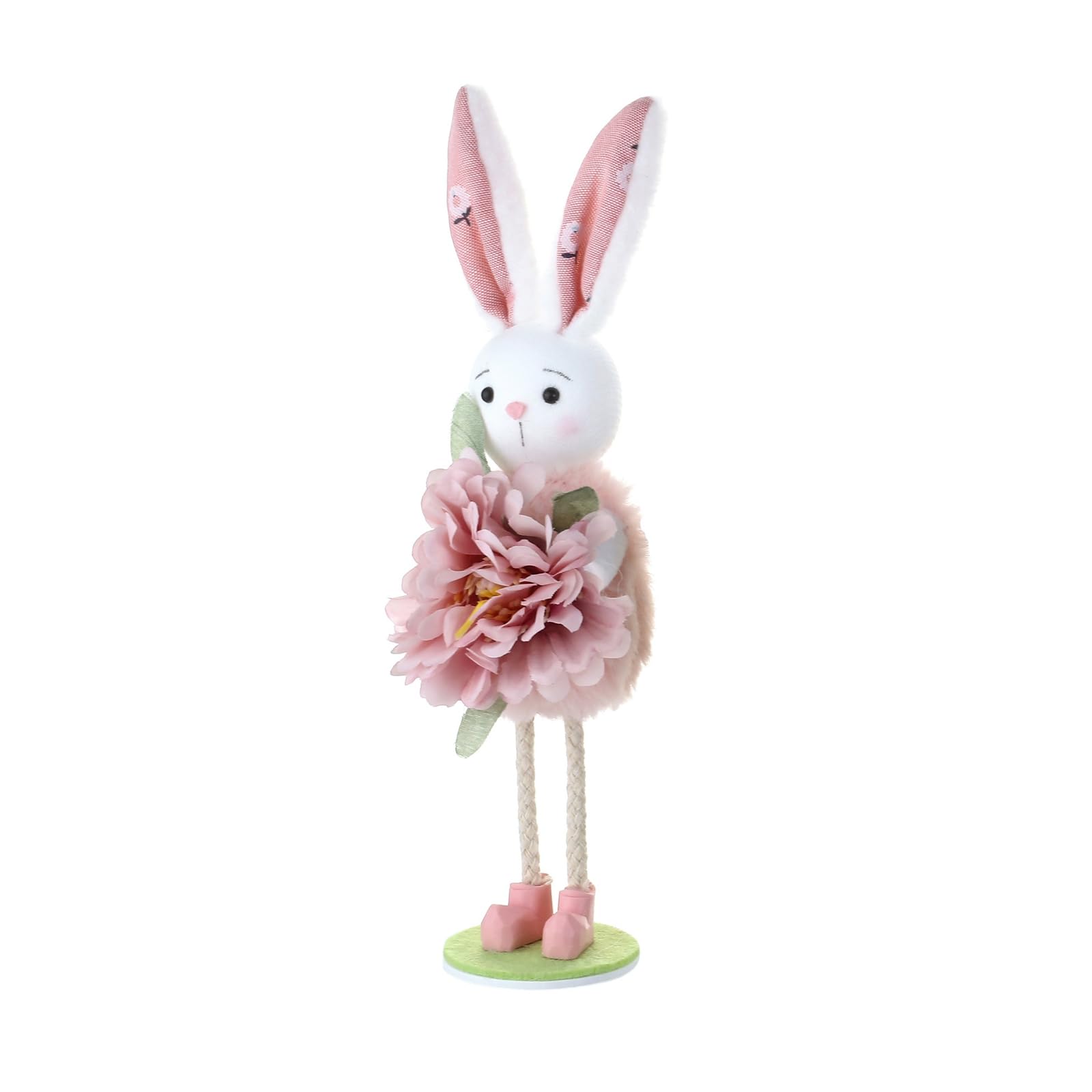 Jazuaiao Holiday Hare Ornament Colorful Easter Hare Figurine for Tabletop Mantels Shelf Garden Display Festival Celebration Kids Decoration