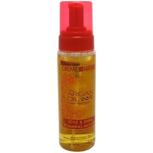 Creme Of Nature Argan Oil Style & Shine Foam Mousse, 7 Ounce (Pack of 3)