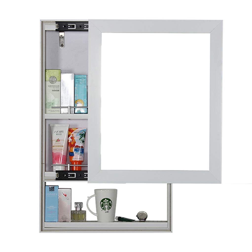 TYUHDUYUR Storage Cabinet Mirror Cabinet Wall-Mounted Bathroom Storage Locker (Color : to The Left)