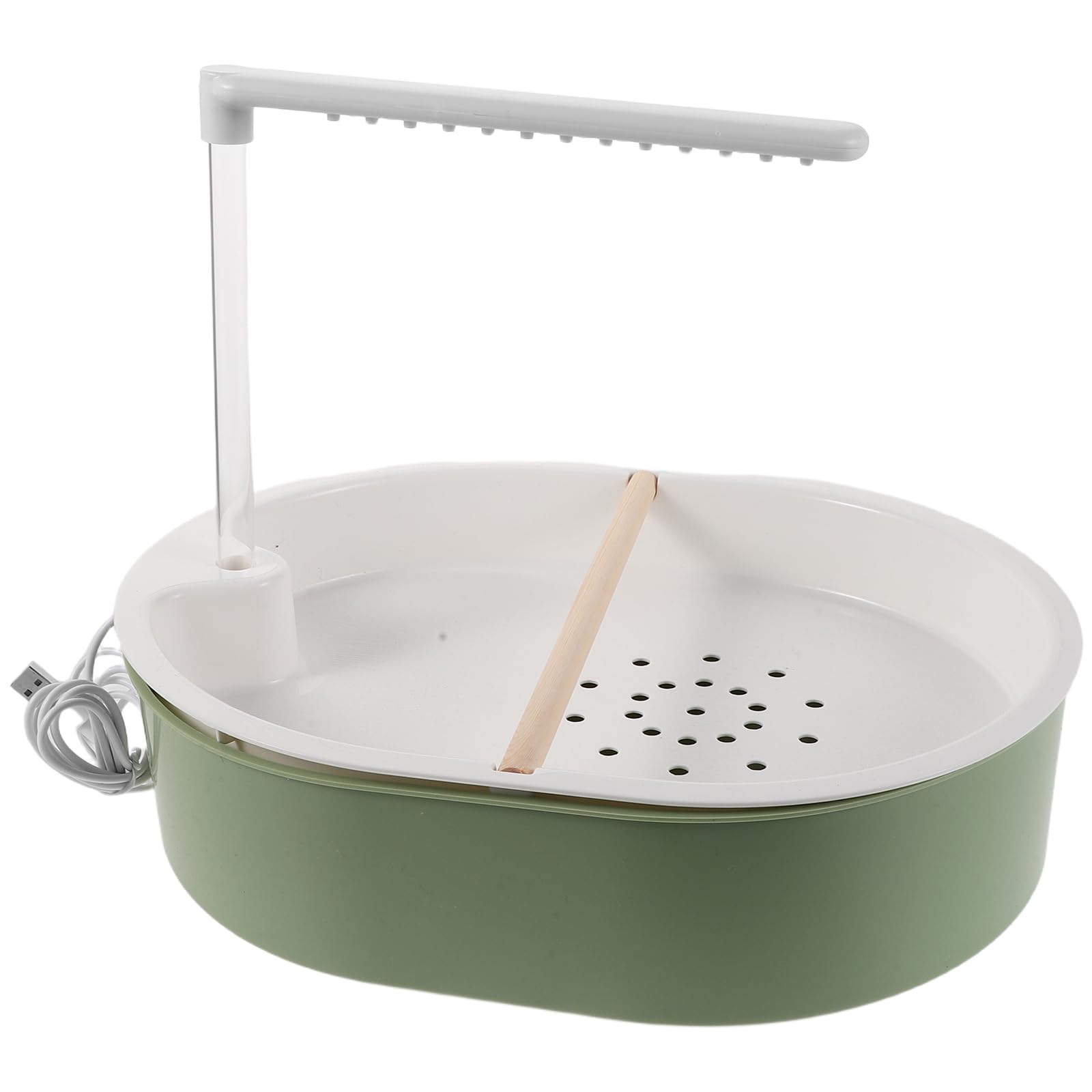 ifundom Automatische Vogelbadekäfigdusche mit Doppelduschsystem, 5w