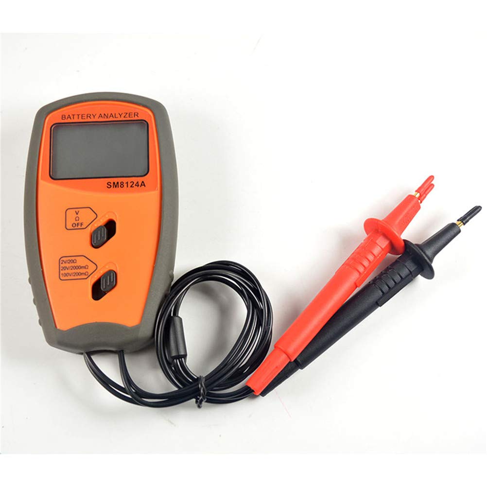 Tester SM8124 del misuratore di impedenza interna del voltmetro di resistenza della batteria del display LCD digitale portatile Szaerfa 20R