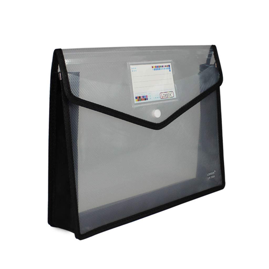 Zhichy A4 B4 Transparent File Folders Three-Dimensional File Bag Papers Pouch Folder for Office Home Business - Image 3