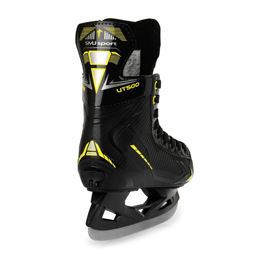 Pattini da hockey per bambini, regolabili, da hockey su ghiaccio, SMJ UT500