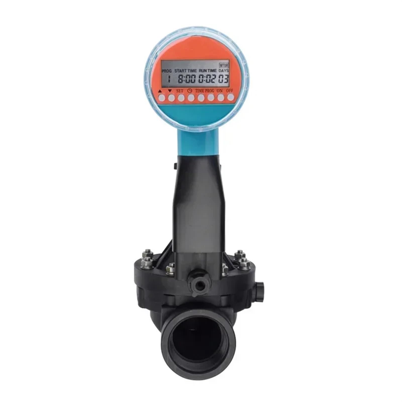 MXXDMOPD Water Valve with Digital Controller 1" electromagnetic Timer 3V Inline Plastic Residential Irrigation Solenoid
