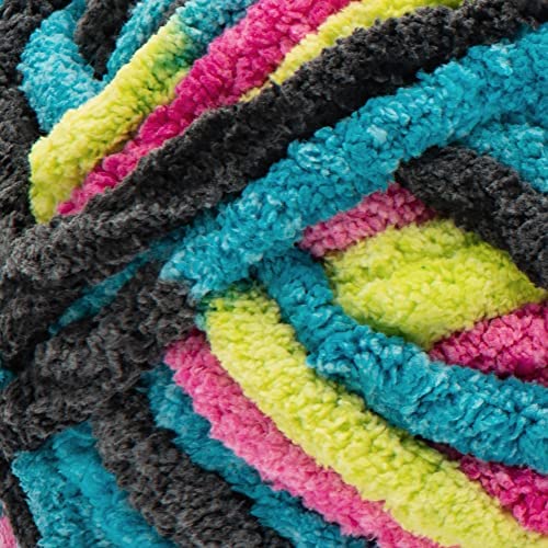 Image of Bernat Blanket Extra Neon Brights Yarn - 2 Pack of 300g /10.5oz - Polyester - 7 Jumbo - 97 Yards - Knitting /Crochet
