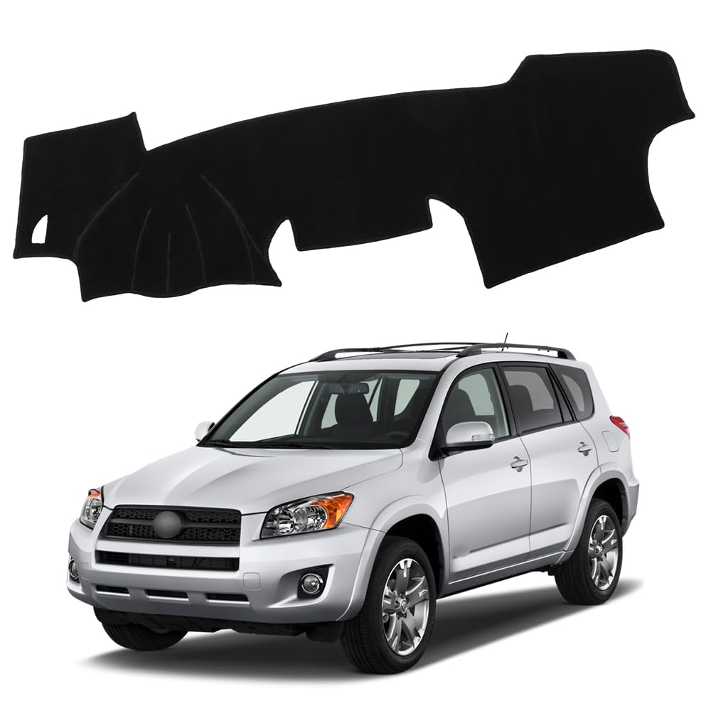 XITER Polyester Dashboard Cover Mat Carpet Dash Nonslip Sun Shade Mat Compatible For Toyota RAV4 2006 2007 2008 2009 2010 2011 2012
