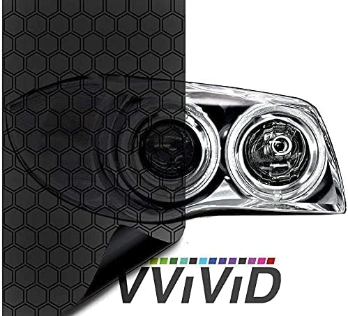 Miniatura 7 de Rollo de vinilo tintado Vvivid para faros traseros de 16 pulgadas x 48 pulgadas, incluye espátula amarilla y 2 calcomanías de fieltro negro
