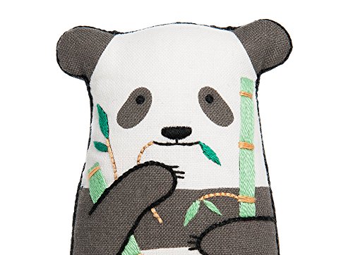 Image of DIY Embroidery Doll Kit by Kiriki Press | 3 Skill Levels - Beginner to Advanced (Panda - Level1)