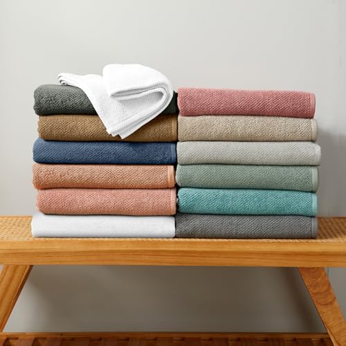 Great Bay Home Taupe Hand Towels - 100% Cotton 6 Pack 26X16 Hand Towel Set thumb #5