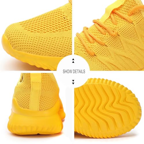 Image of Women's Running Shoes Ladies Slip on Tennis Walking Sneakers Lightweight Breathable Comfort Work Gym Trainers Stylish Shoes