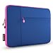 Runetz - 13-inch Navy Blue Neoprene Sleeve Case Cover for MacBook Pro 13.3" with or w/out Retina Display and MacBook Air 13" Laptop - Navy Blue-Pink