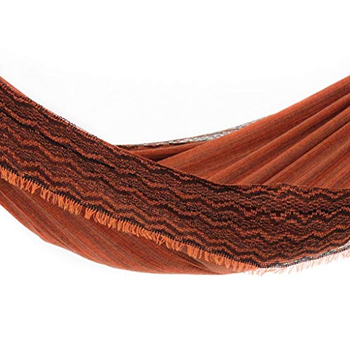 Rede de Dormir Jeans Life Laranja com Preto