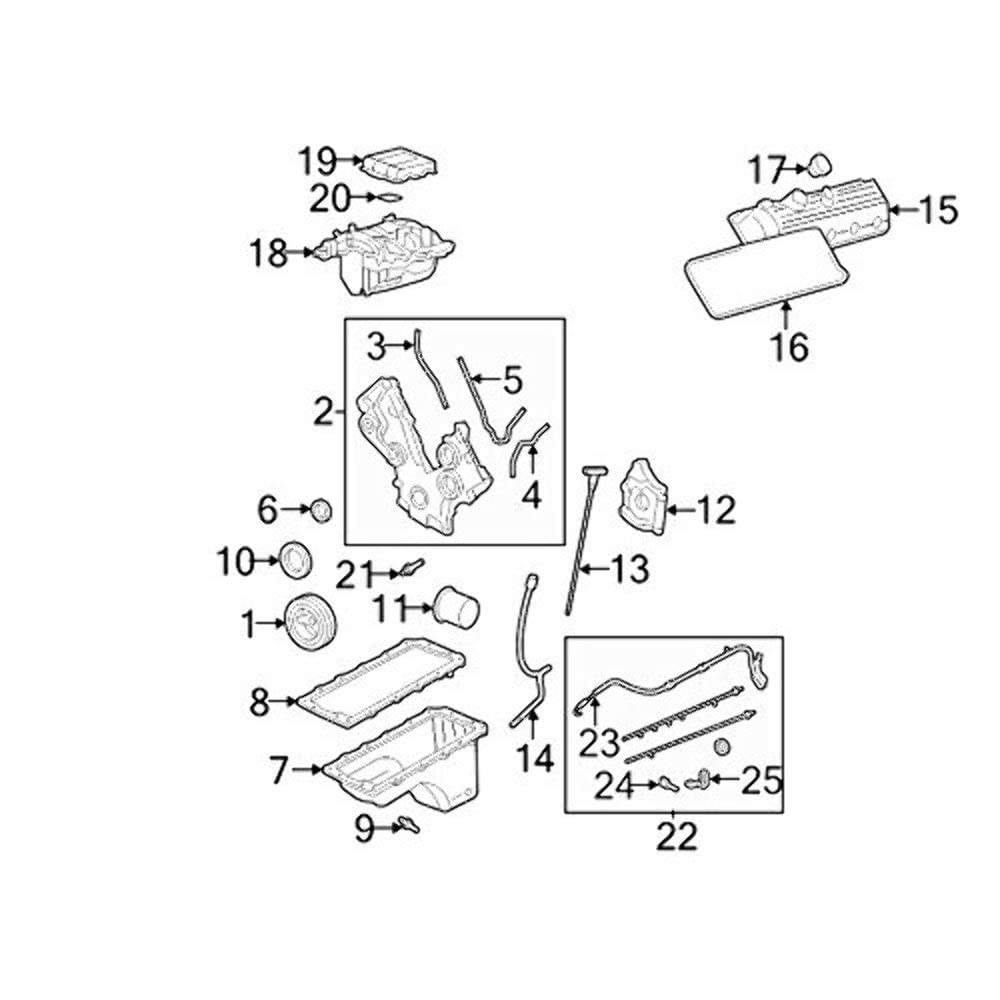 Ford 4R3Z-6020-BE, Engine Timing Cover Gasket