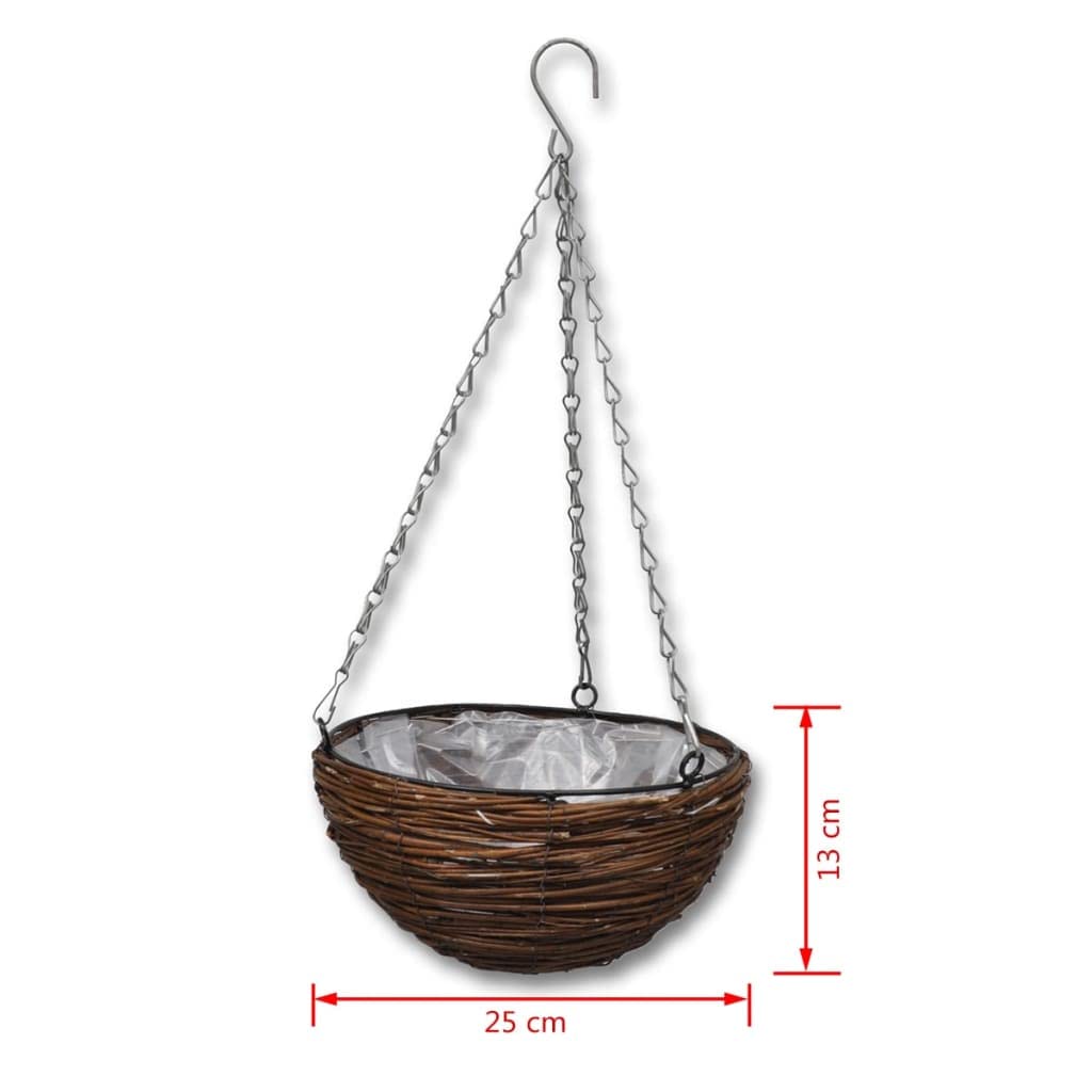 Grand pot de fleurs extérieur pour balcon - Pot de fleurs suspendu - Pot à herbes suspendu - Solution idéale pour un jardinage peu encombrant et des plantes saines