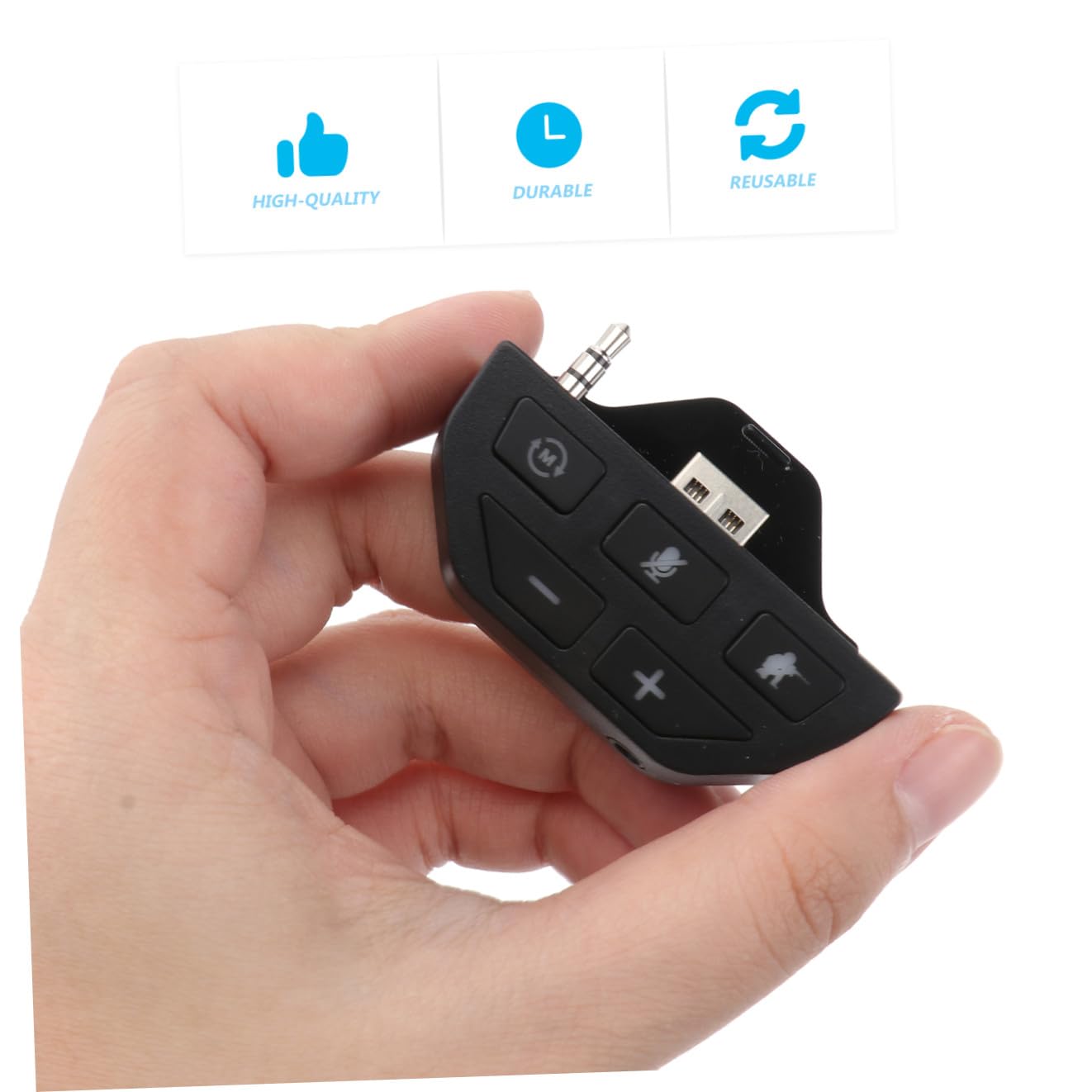 Hemobllo 3 Pz Adattatore per cuffie controllore forniture per cuffie adattatore per controller audio per convertitore per adattatore per giochi audio senza fili pulsante AbS