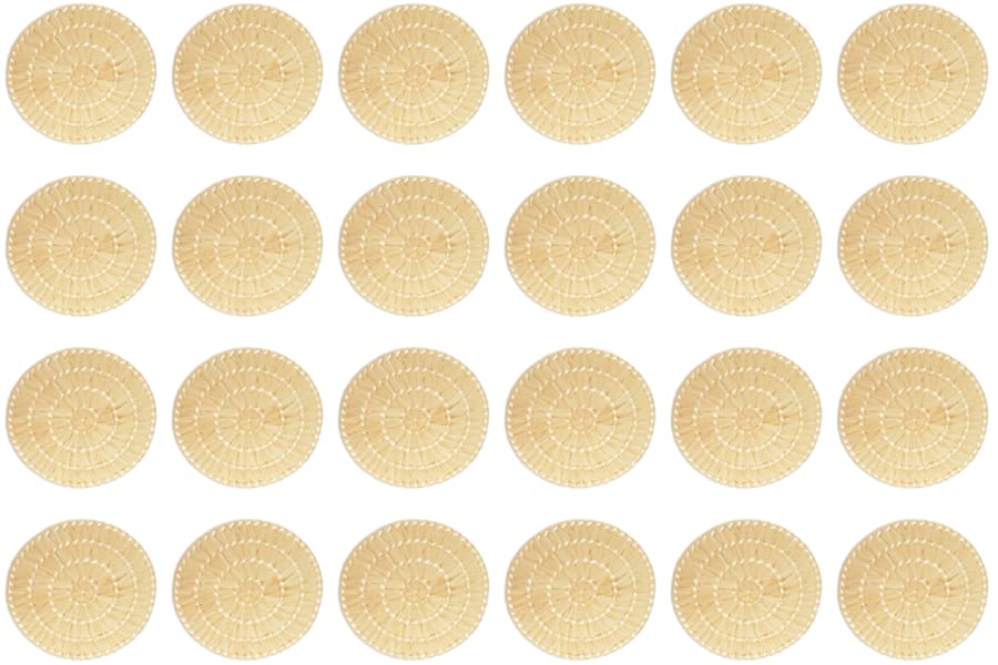 HERSIG - Salvamantel Individual Palma | Mantel Individual Redondo - 35 cm| Pack 24 Salvamanteles