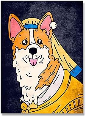 面白い有名な絵画インテリア壁アートパネルクリエイティブ猫犬ポスター面白い漫画キャンバス抽象動物写真ファッション版画リビングルームモダン装飾の画b7 60x80cmフレームなし K2qtevyizr Www Masli Eu