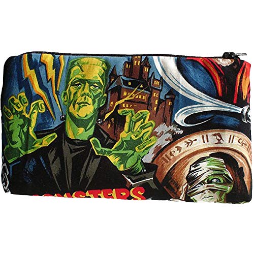 Hemet Horror Movie Hollywood Monsters Wallet, Green, One Size