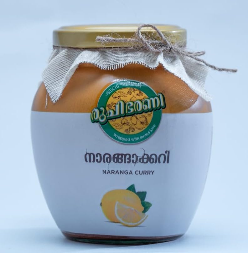 Ruchi Bharani Authentic Kerala Lemon Pickle "Naranga Curry" 300gm | Traditional Recipe with Lesser Salt Content Than Other Conventional Pickles | Prepared in pure coconut oil | 100% Natural | (B0D17MFNG4) Amazon Price History, Amazon Price Tracker