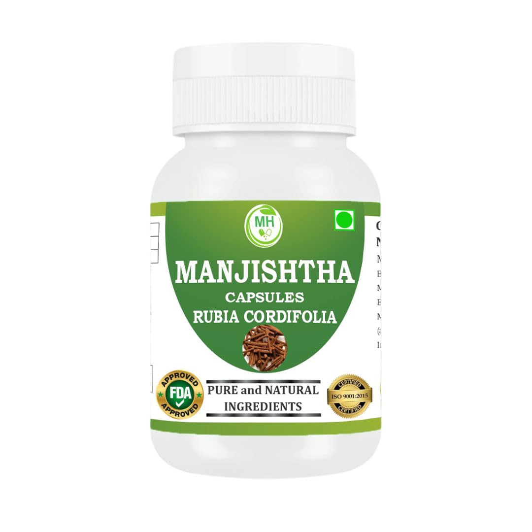 MANJISTHA Capsules – 60 Veg Capsules | Rubia Cordifolia Extract | Natural Ayurvedic Supplement | Plant-Based Herbal Formula (pack of 1) — Amazon image 4
