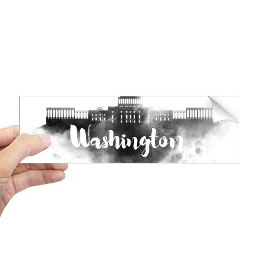 Sticker rectangulaire pour fenêtre Washington motif urbain haute définition