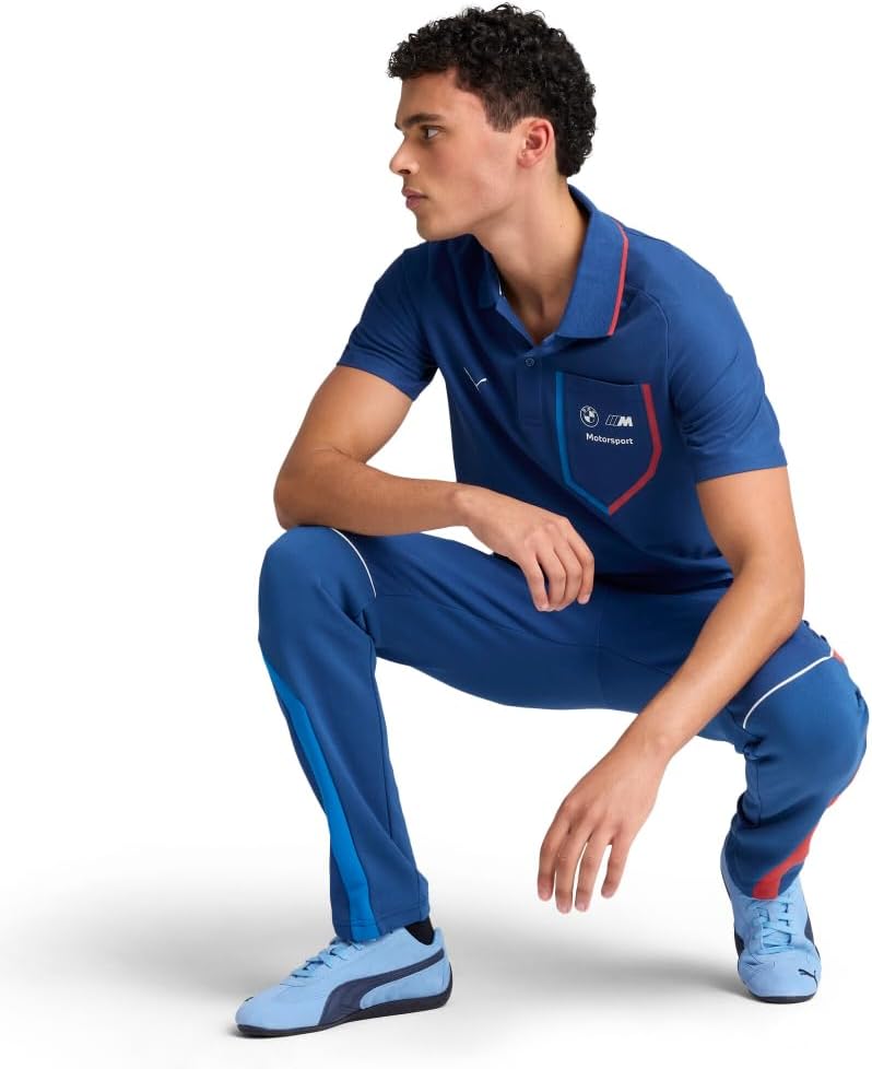 PUMA Men's Standard BMW M Motorsport Polo, Pro Blue-M Color SS25, XX-Large