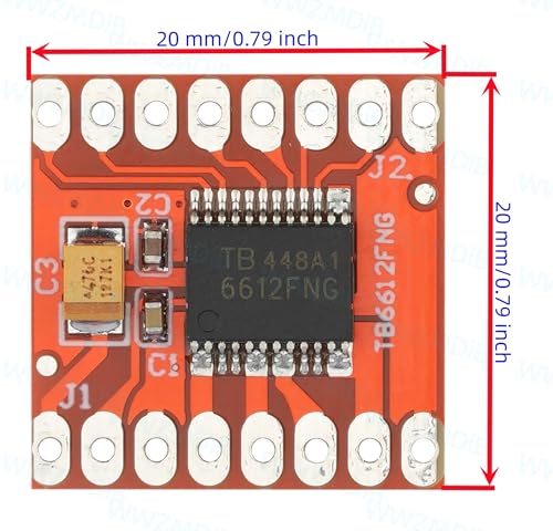 WWZMDiB 4 Pcs TB6612FNG Dual Motor Driver Controller Board Module Compatible with for Arduino Raspberry Pi ESP32 STM - Image 3