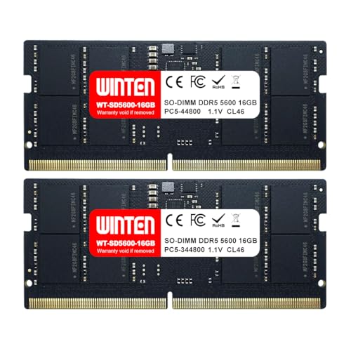 ノート用メモリDDR5-5600 32g(16g×2) Amazon.co.jp: WINTEN ノートPC用 メモリ DDR5-5600 32GB（16GB