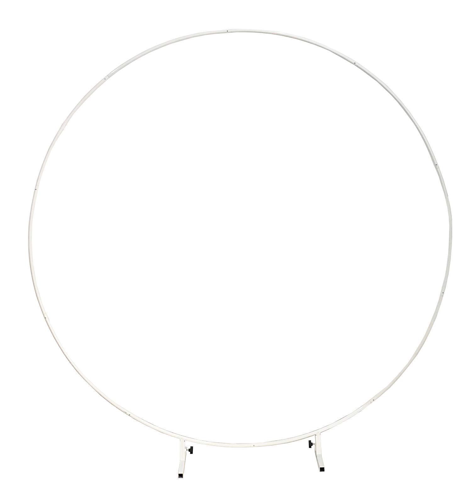 PILIN 7.5ft(2.2M) White Round Balloon Arch for Wedding Decorations, Birthday Party Decoration, for Garden, Yard, Wedding, Bridal, Indoor Outdoor Party Decoration