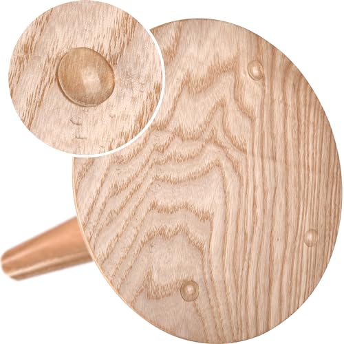 Image of BARVA Portable Chunky Yarn Holder 22 Lb | Smooth Bearing Spinner & Big Rubber Anti Slip Pads for Stability | European Wood Crochet Accessories | Compact Fiber Pro Tools | Top Crafts & Gifts for Women