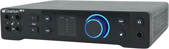 Audiosavings Bundle: (1) Presonus Quantum HD2 20 x 24, 32-bit / 192 kHz USB-C Audio Recording Interface Bundle with (1) Audio Skylight Studio Condenser Recording Microphone+Shockmount (3 Items)