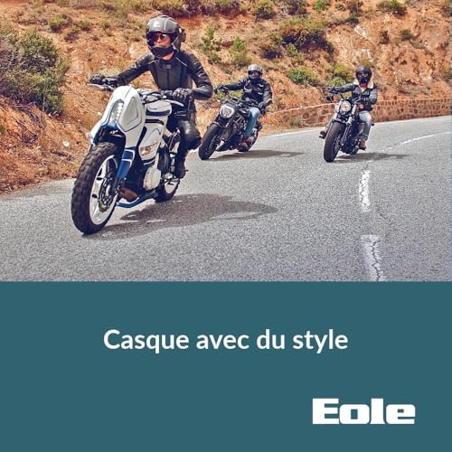 Casque cross EOLE HEADBOT bleu jaune ECE 22.06 taille M coque ABS