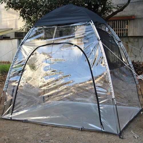 Carpa Burbuja Transparente PVC 180x130x160cm Para Camping miniatura 6