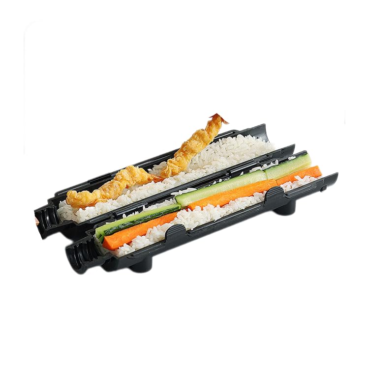 Lagnlnaoy Sushi Maker Mold Food Grade Plastic Sushi Roller Mold Cylindrical Diy Sushi Making Kit Machine for Easy Sushi Cooking Rolls