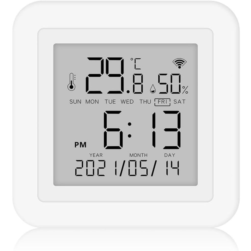 Capteur Intelligent de température et d'humidité WiFi, détecteur de température et d'humidité sans Fil, thermomètre pour Maison Intelligente